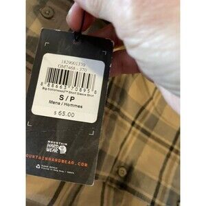 Mountain Hardware Shirt Mens Small Badlands Hammock Plaid- NWT